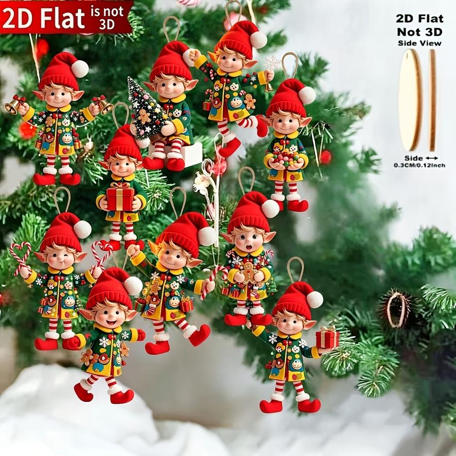 1/5/10/20/50/100個入り 2Dフラット、10個 - Christmas Tree Artificial のレビューと価格