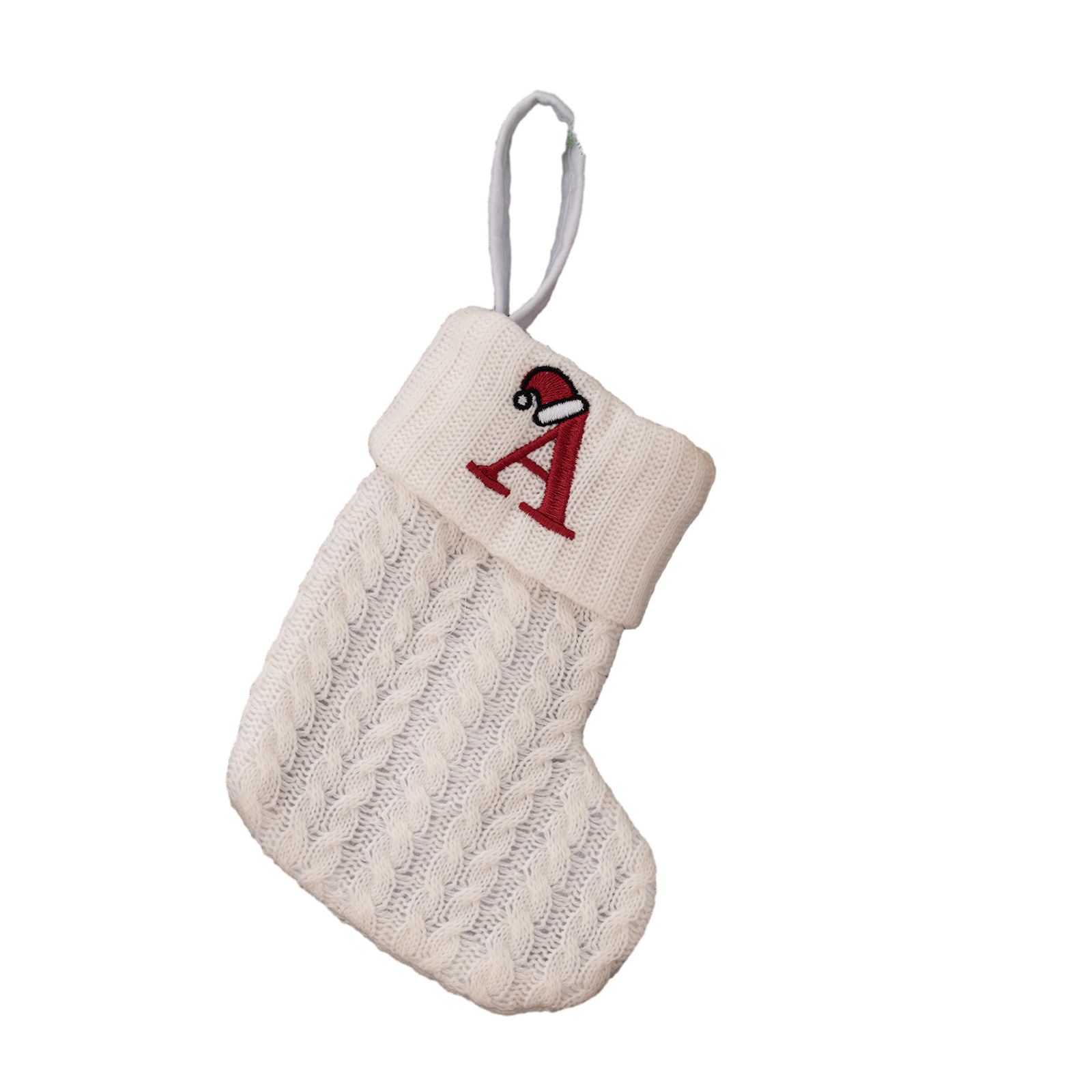 吊り下げロープ付きクリスマスストッキング子供用キャンディバッ - Christmas Stocking Hanging のレビューと価格