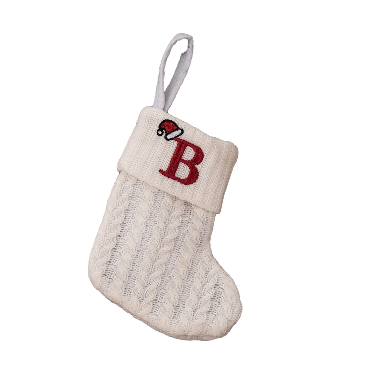 吊り下げロープ付きクリスマスストッキング子供用キャンディバッ - Christmas Stocking Hanging のレビューと価格